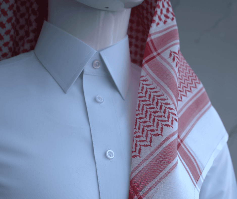 Custom luxury thobe designed for Qatari gentlemen