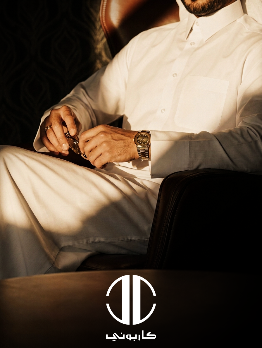 Pearl Signature bespoke luxury thobe crafted for Arabian elegance